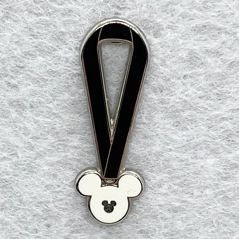 🔮 5/$25 Disney Black Mickey Lanyard Pin